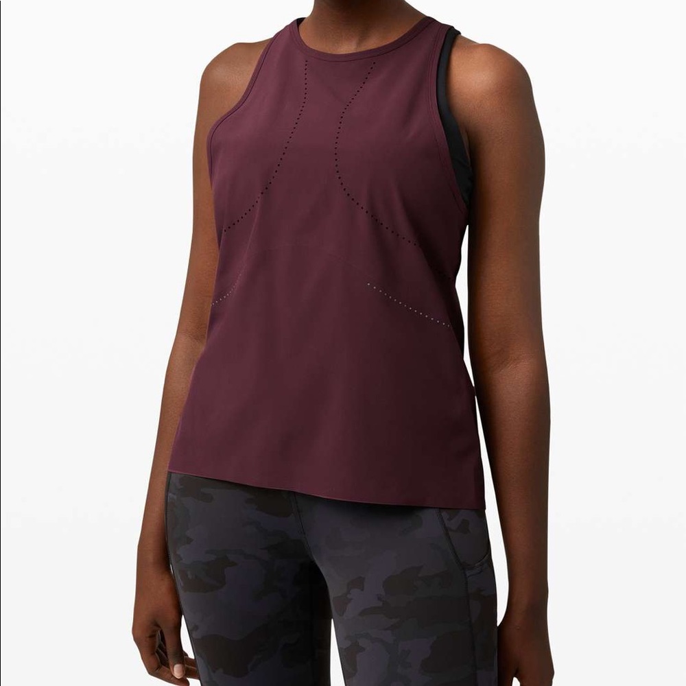 Lululemon Athletica Burgundy Tank Top